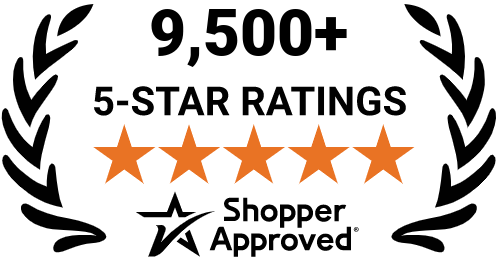 5 Star Excellence award from Shopper Approved for collecting at least 100 5 star reviews