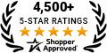 5 Star Excellence award from Shopper Approved for collecting at least 100 5 star reviews