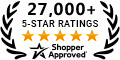 5 Star Excellence award from Shopper Approved for collecting at least 100 5 star reviews