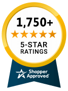 5 Star Excellence award from Shopper Approved for collecting at least 100 5 star reviews