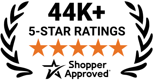 5 Star Excellence award from Shopper Approved for collecting at least 100 5 star reviews