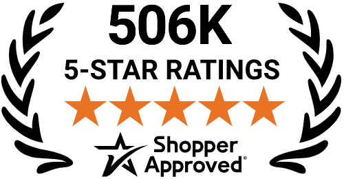 5 Star Excellence award from Shopper Approved for collecting at least 100 5 star reviews