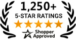 5 Star Excellence award from Shopper Approved for collecting at least 100 5 star reviews