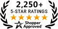 5 Star Excellence award from Shopper Approved for collecting at least 100 5 star reviews