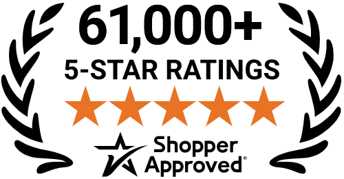 5 Star Excellence award from Shopper Approved for collecting at least 100 5 star reviews