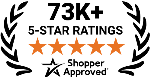 5 Star Excellence award from Shopper Approved for collecting at least 100 5 star reviews