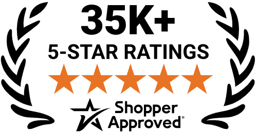 5 Star Excellence award from Shopper Approved for collecting at least 100 5 star reviews