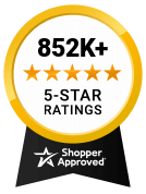 5 Star Excellence award from Shopper Approved for collecting at least 100 5 star reviews