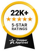 5 Star Excellence award from Shopper Approved for collecting at least 100 5 star reviews