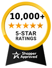 5 Star Excellence award from Shopper Approved for collecting at least 100 5 star reviews