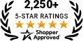 5 Star Excellence award from Shopper Approved for collecting at least 100 5 star reviews