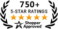 5 Star Excellence award from Shopper Approved for collecting at least 100 5 star reviews
