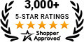 5 Star Excellence award from Shopper Approved for collecting at least 100 5 star reviews