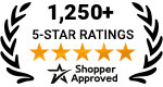 5 Star Excellence award from ShopperApproved for collecting at least 100 5-star reviews