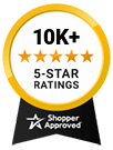 5 Star Excellence award from Shopper Approved for collecting at least 100 5 star reviews