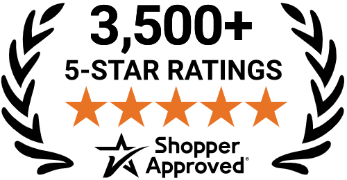 5 Star Excellence award from Shopper Approved for collecting at least 100 5 star reviews