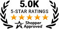 5 Star Excellence award from Shopper Approved for collecting at least 4000 5 star reviews