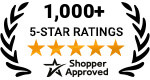 5 Star Excellence award from Shopper Approved for collecting at least 100 5 star reviews