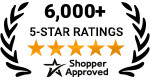 5 Star Excellence award from Shopper Approved for collecting at least 100 5 star reviews