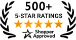 5 Star Excellence award from Shopper Approved for collecting at least 100 5 star reviews