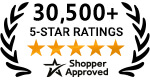 5 Star Excellence award from Shopper Approved for collecting at least 100 5 star reviews