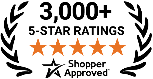 5 Star Excellence award from Shopper Approved for collecting at least 100 5 star reviews