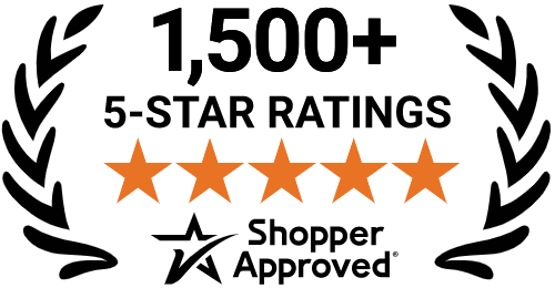 5 Star Excellence award from Shopper Approved for collecting at least 100 5 star reviews