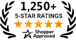 Premio 5 estrellas a la excelencia de Shopper Approved por recopilar al menos 100 reseñas de 5 estrellas