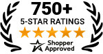 5 Star Excellence award from Shopper Approved for collecting at least 100 5 star reviews