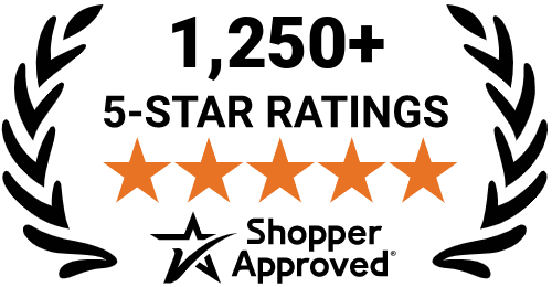 5 Star Excellence award from Shopper Approved for collecting at least 100 5 star reviews