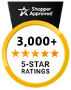 5 Star Excellence award from Shopper Approved for collecting at least 100 5 star reviews