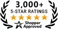 5 Star Excellence award from Shopper Approved for collecting at least 100 5 star reviews
