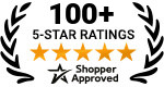 5 Star Excellence award from Shopper Approved for collecting at least 100 5 star reviews