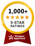 5 Star Excellence award from Shopper Approved for collecting at least 100 5 star reviews