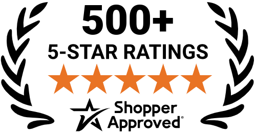 5 Star Excellence award from Shopper Approved for collecting at least 100 5 star reviews