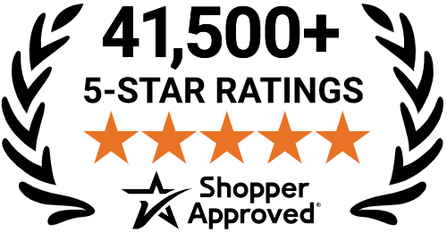 5 Star Excellence award from Shopper Approved for collecting at least 100 5 star reviews