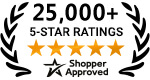 5 Star Excellence award from Shopper Approved for collecting at least 100 5 star reviews