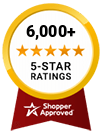 5 Star Excellence award from Shopper Approved for collecting at least 100 5 star reviews