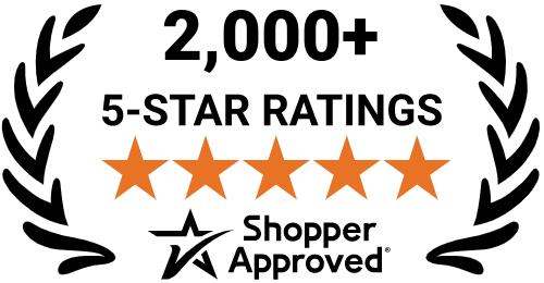 5 Star Excellence award from Shopper Approved for collecting at least 100 5 star reviews