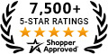 5 Star Excellence award from Shopper Approved for collecting at least 100 5 star reviews