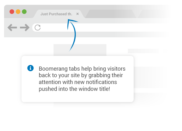 Boomerang tabs bring shoppers back to your website
