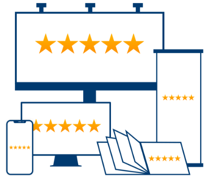 display your google seller ratings in all your marketing collateral
