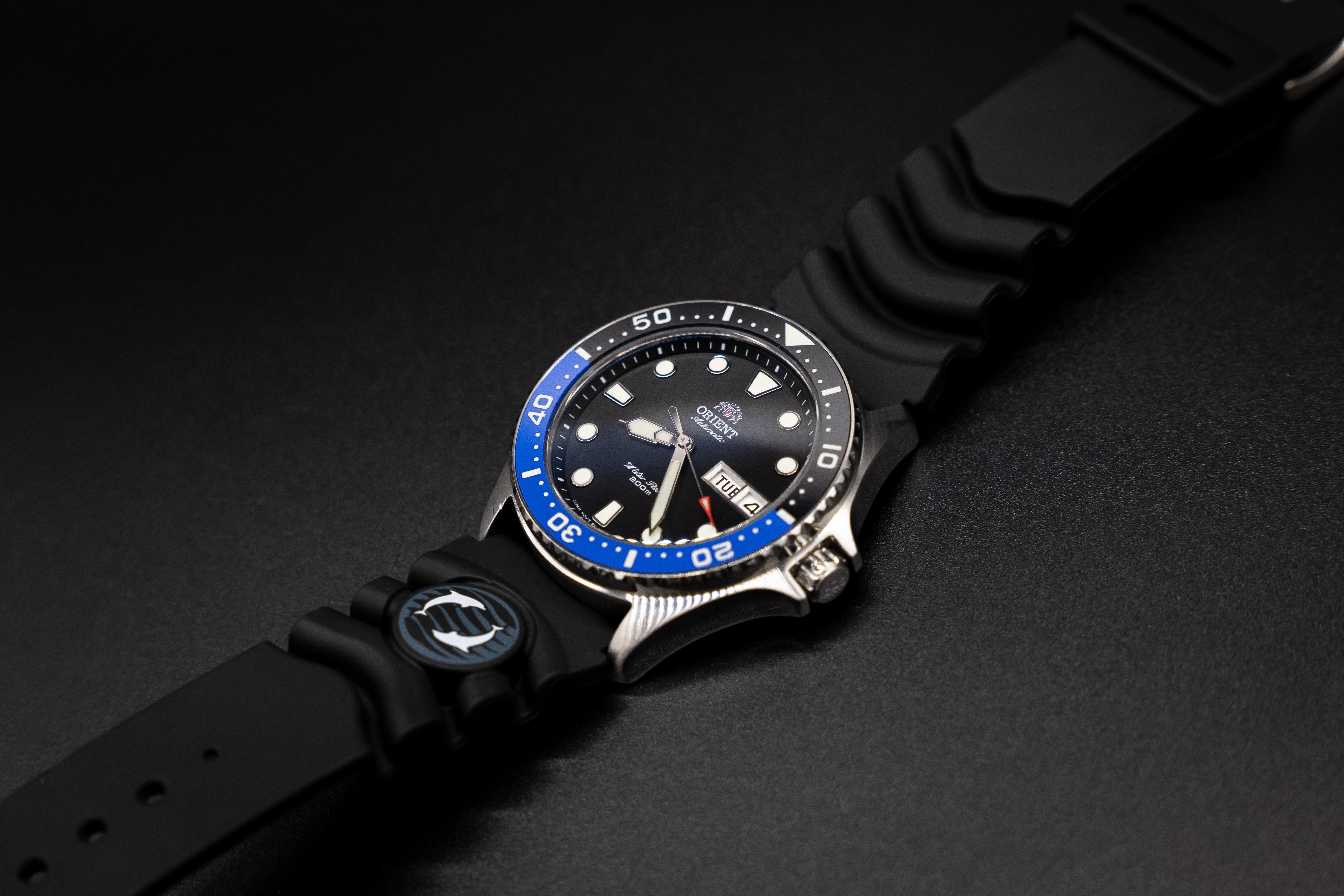 Black-Blue, Batman Luminous Ceramic Bezel Insert for Seiko SKX007, SKX009,  SKX011 watches #C04