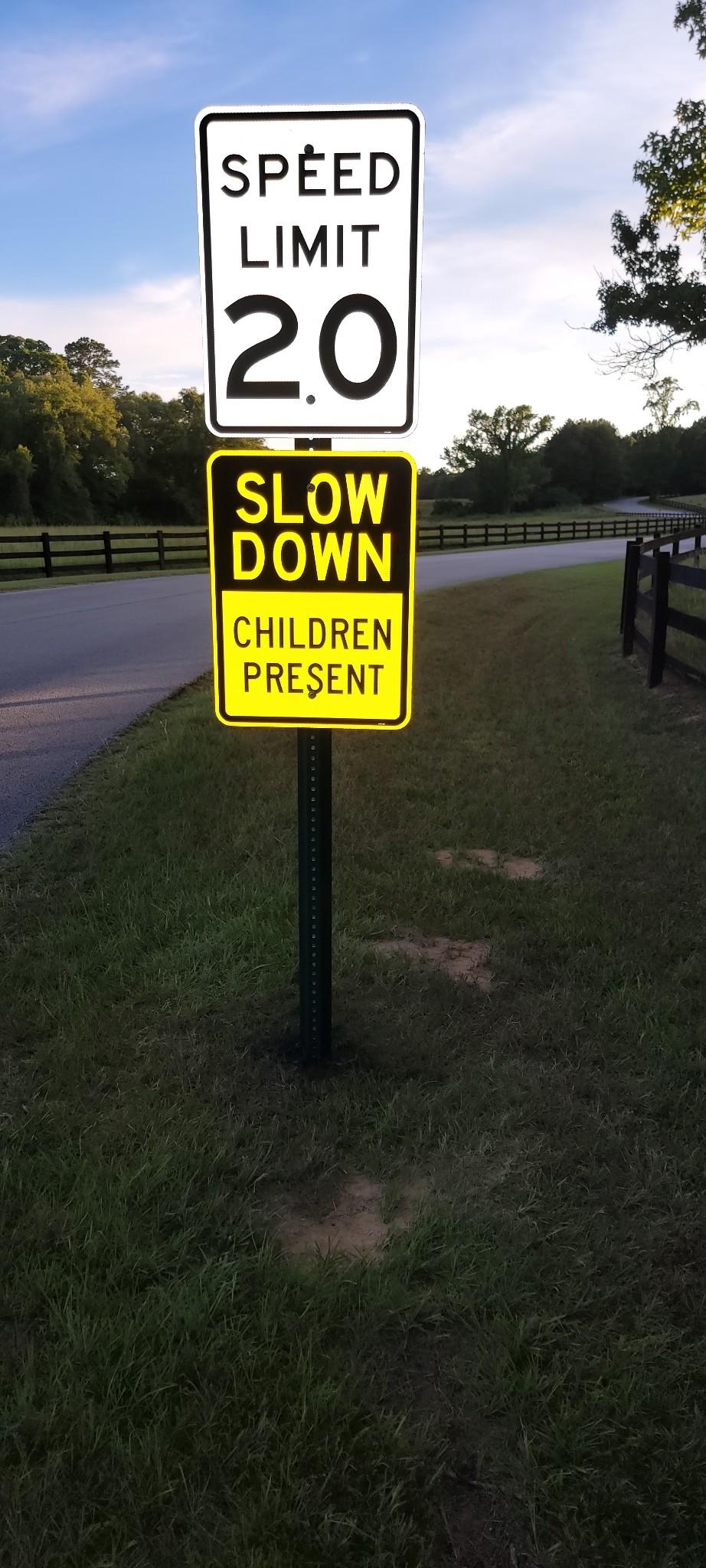 Speed Limit 20 MPH Sign - Save 10% Instantly