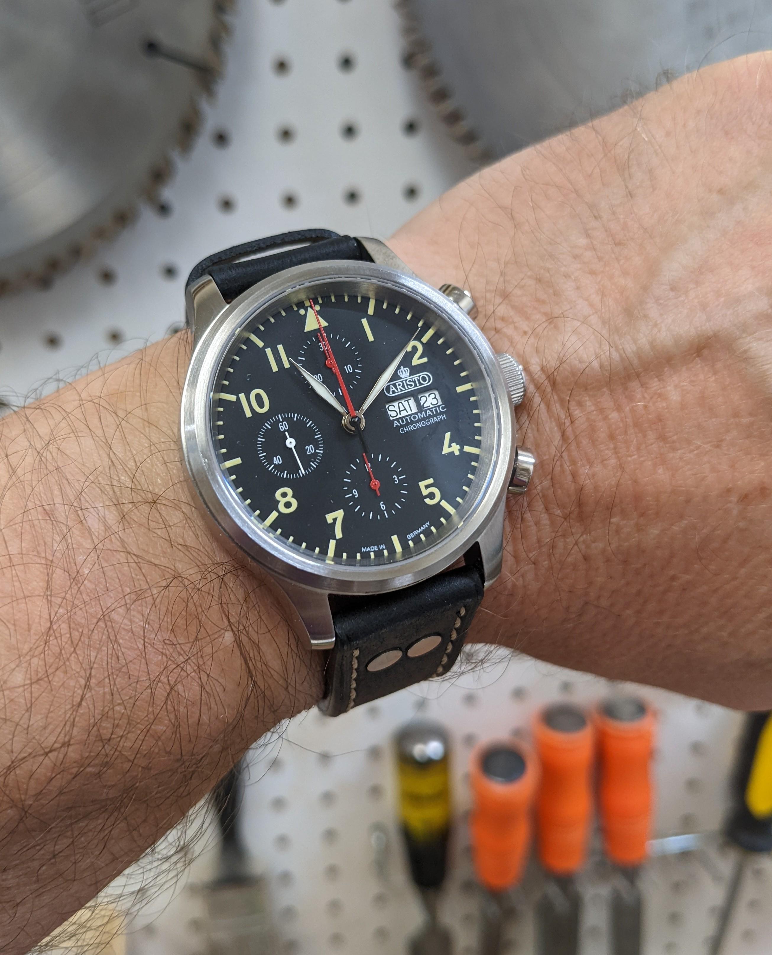 Aristo Chronograph with Swiss Automatic Movement and Rally