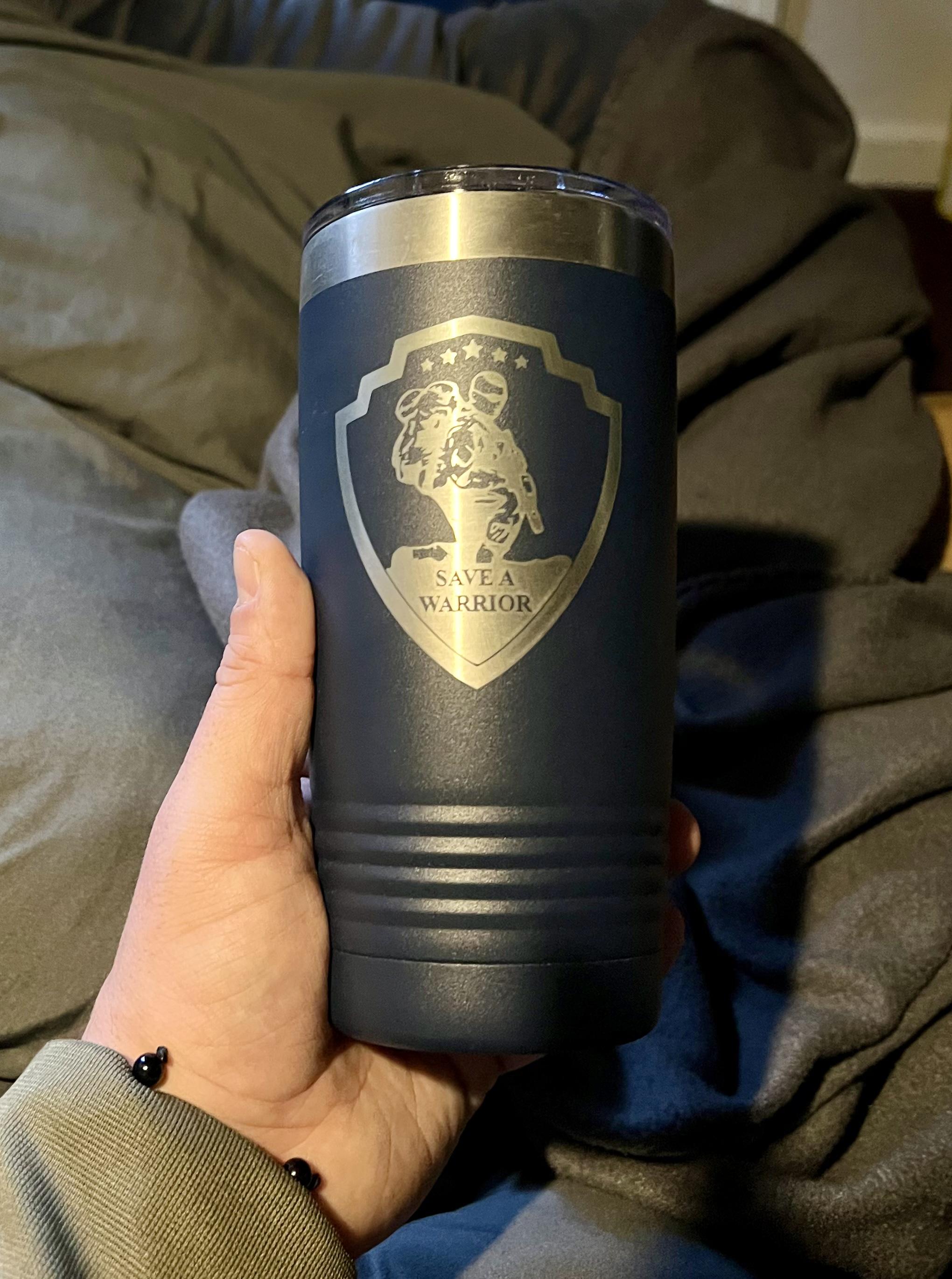 Insulated 20oz Travel Mug with Handle — Raleigh Laser Engraving