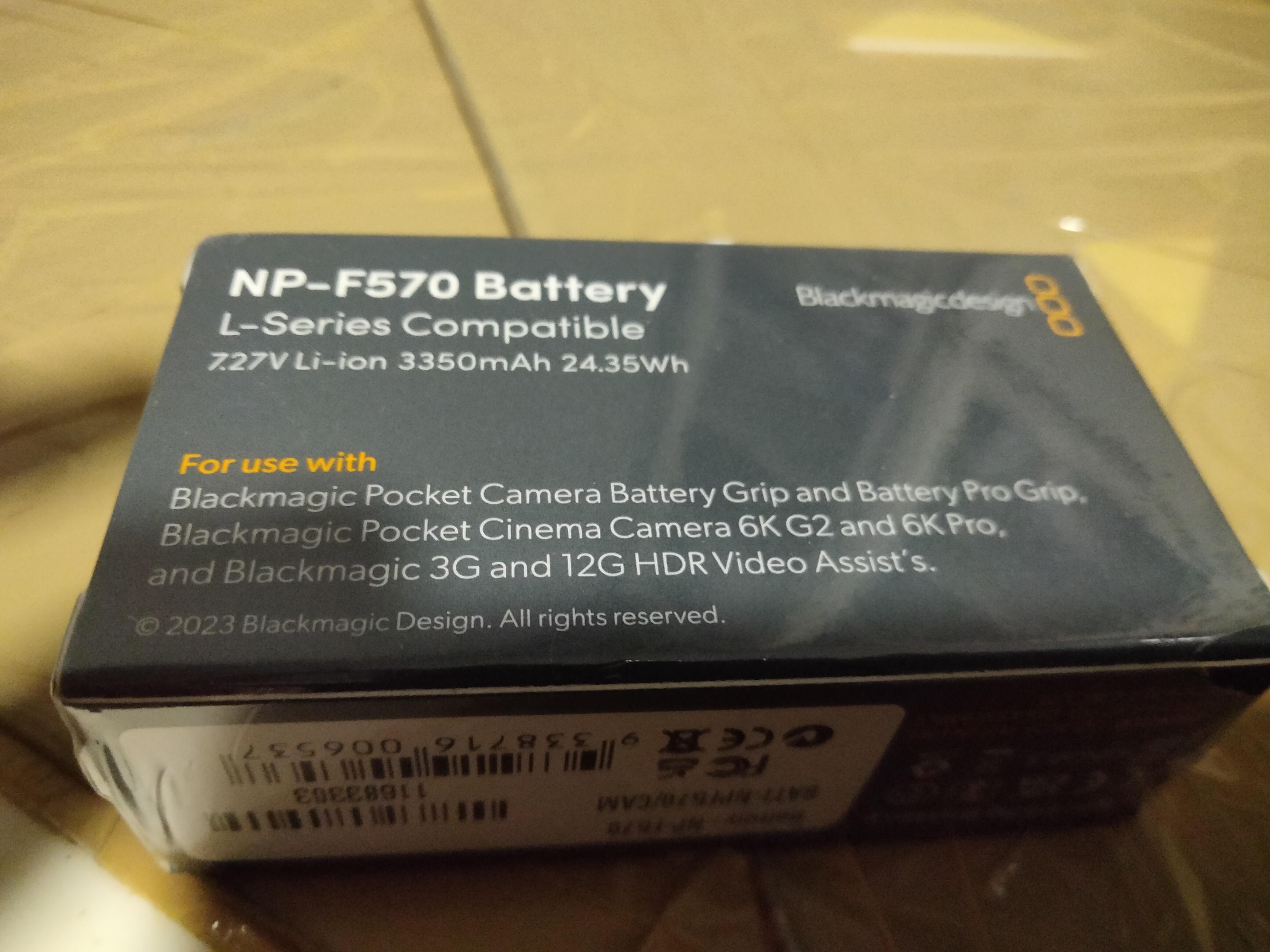 Pocket Digital Camera WASABI POWER GRIP-HM6K Battery Bmd Bmpcc