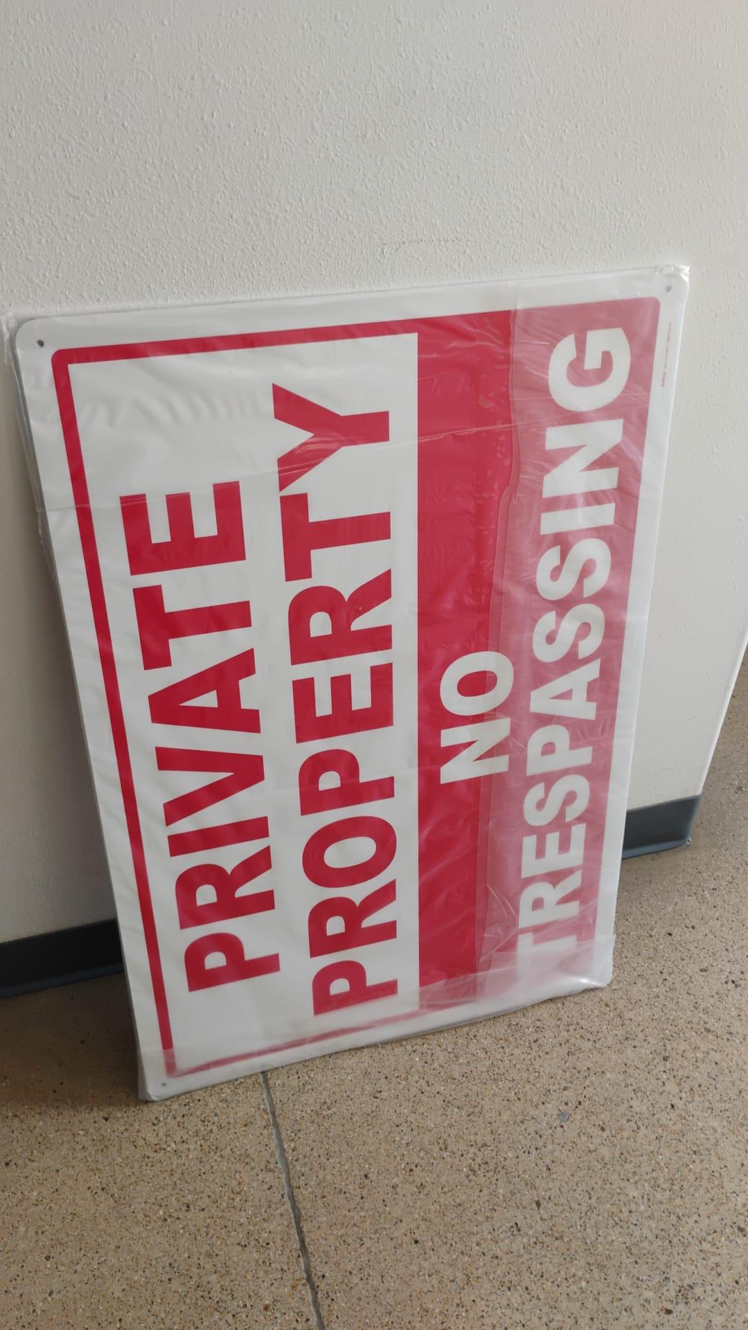Private Property No Trespassing Sign with CCTV - 1mm Nepal | Ubuy