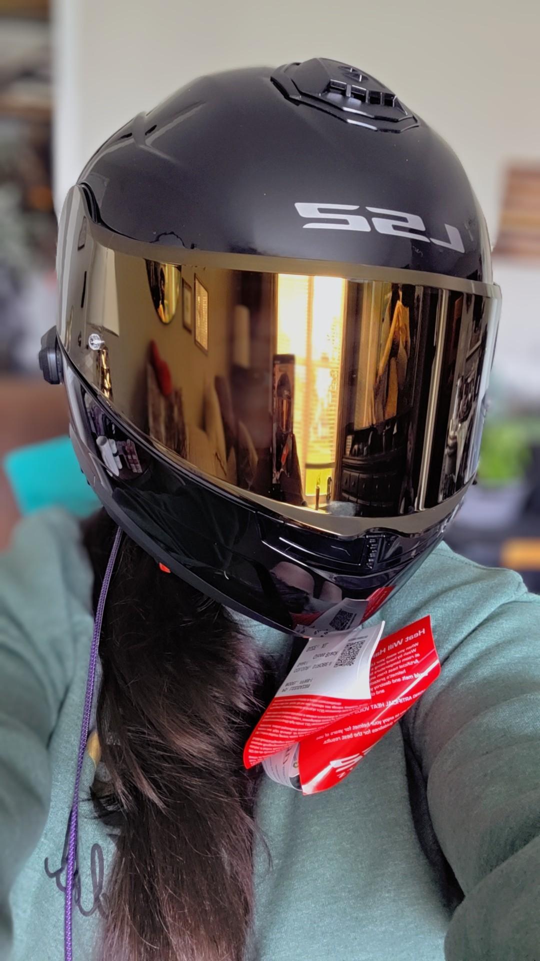 LS2 Strobe II Solid Bluetooth Gloss Black Helmet - Speed Addicts