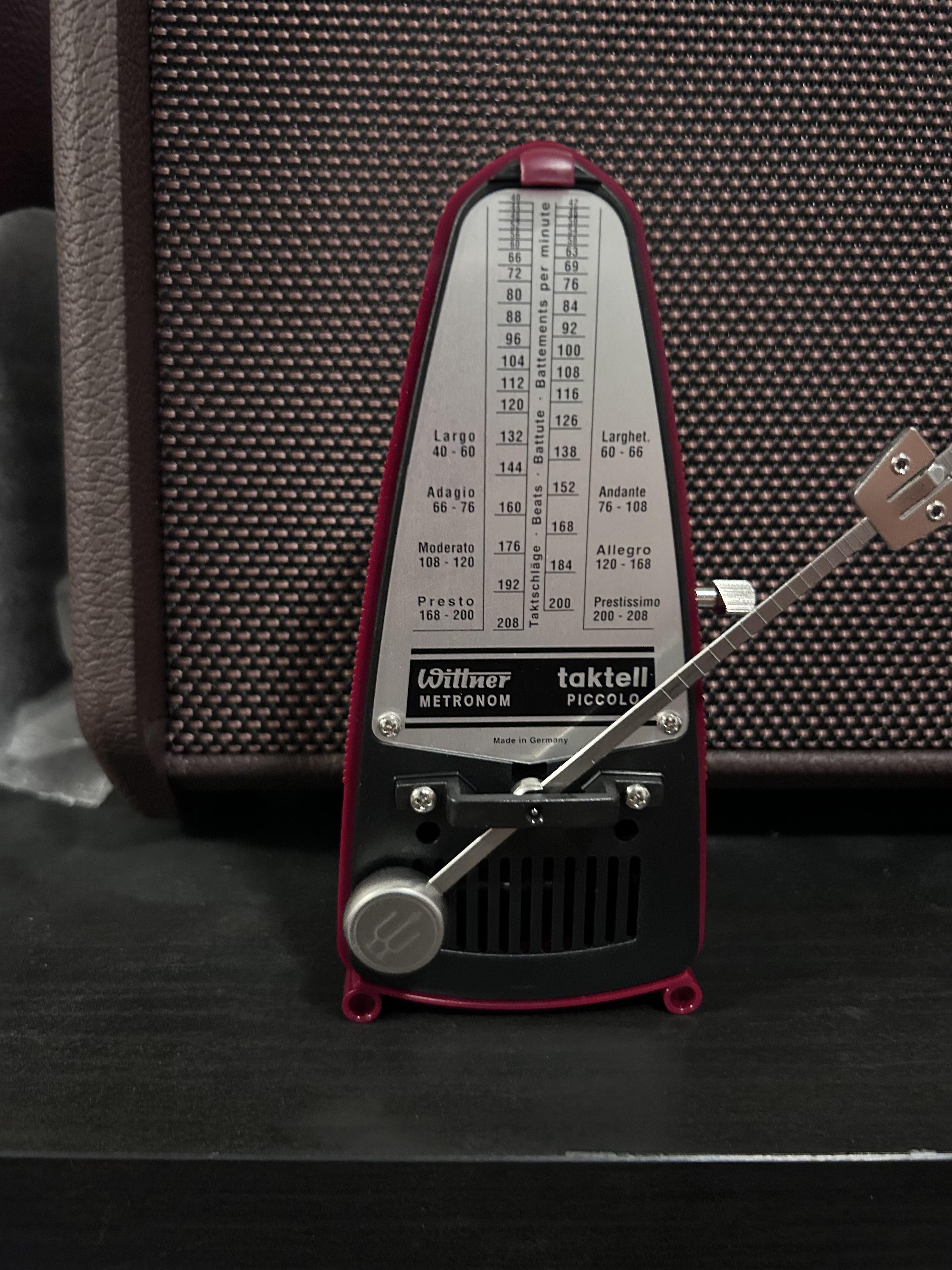 Wittner Taktell Piccolo Metronome: Ruby | Johnson String Instrument